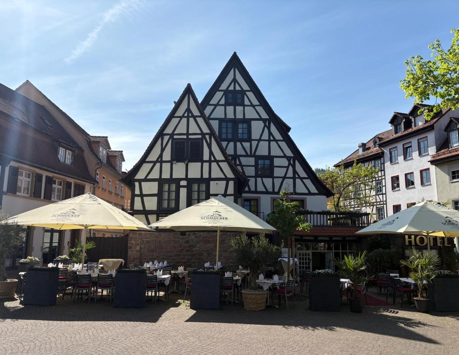 Hotel Restaurant Altes Badhaus 에베르바흐 외부 사진